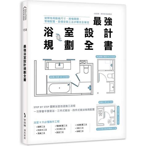 浴室配置五大原則|最強浴室設計規劃全書：破解格局動線尺寸，搞懂隔間、管線配置。